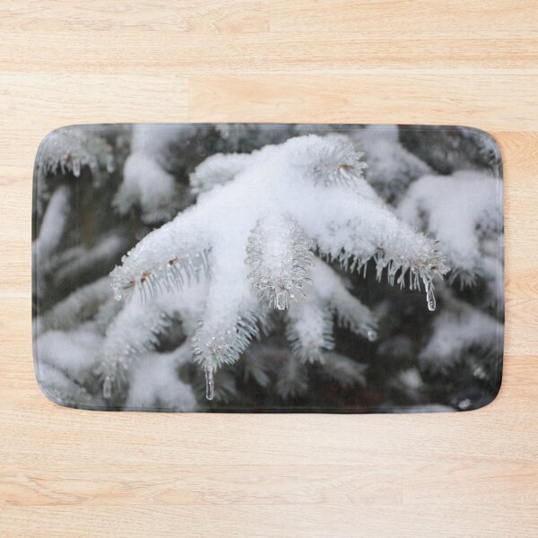 Item preview, Icy Colorado Blue Spruce Tree Branch Covered with Snow  designed and sold by JariHawk.