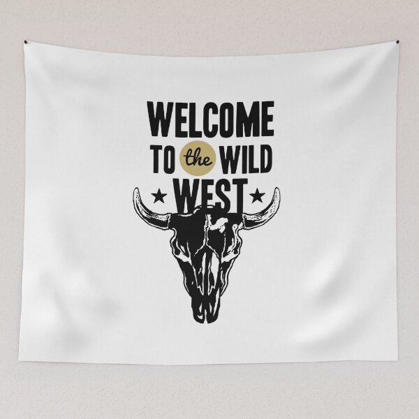 Item preview, Welcome to the wild west, skull, skeleton, the bull, buffalo designed and sold by Elshan Ilyasov.