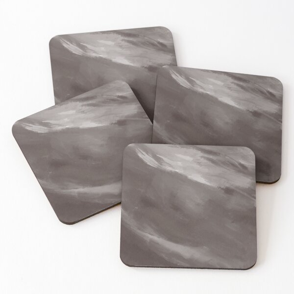 Item preview, Dark Grey brown colored brush strokes abstract  designed and sold by Abbara.