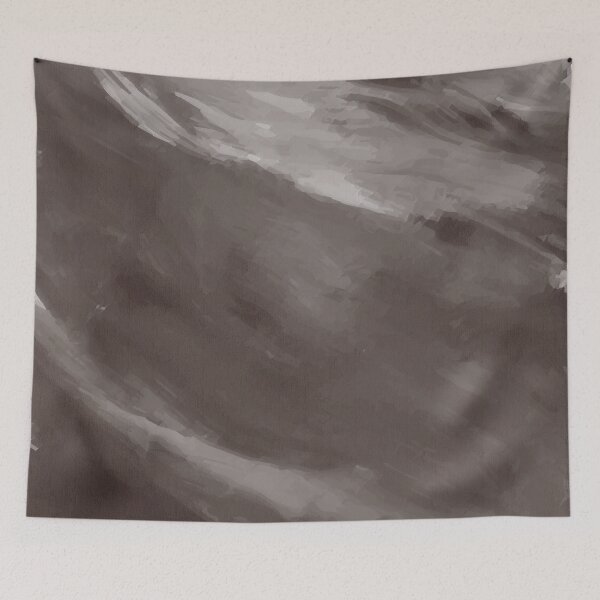 Item preview, Dark Grey brown colored brush strokes abstract  designed and sold by Abbara.