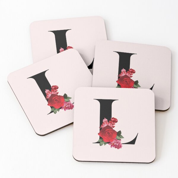 Item preview,  Black Floral Letter L | English Alphabet Series  designed and sold by BYNANA80.