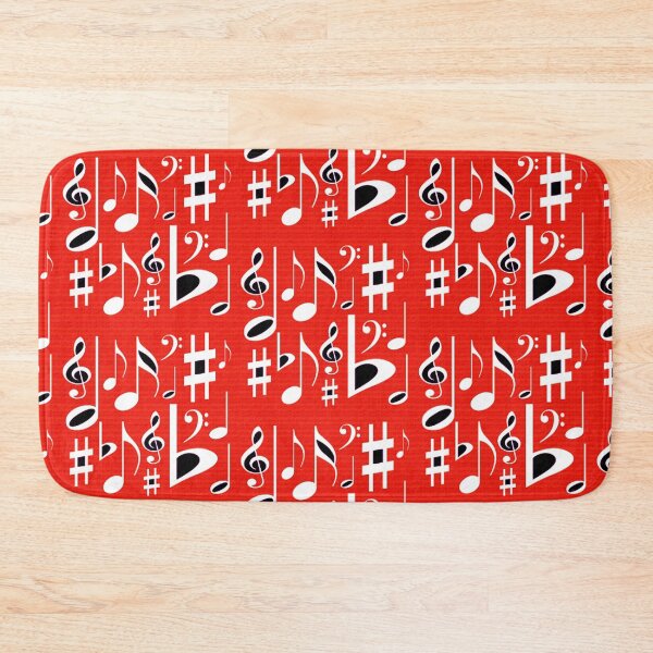 Item preview, Music Notes Red Retro Design designed and sold by SillaHoekstra.