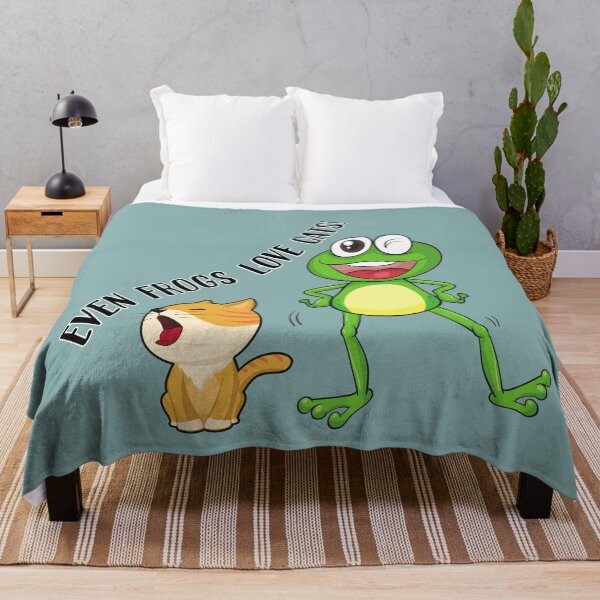 Item preview, Copy of Even frogs love cats! I Love Cats And Frogs designed and sold by Rainbows Rock.