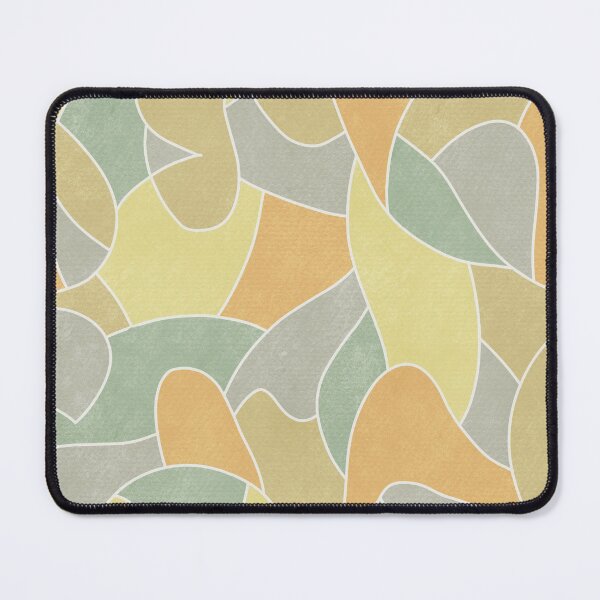 Item preview, Abstract Colorful Shapes Pattern // Yellow, Gray, Green, Orange designed and sold by Lavender Mint Graphics.