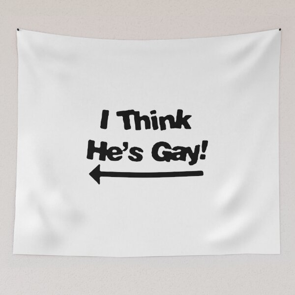 Item preview, I think he is gay Funny saying LGBT moon eclipse galaxy space werewolf Gift Premium Apparel Funny Holiday Xmas designed and sold by DesignByHeartUK.