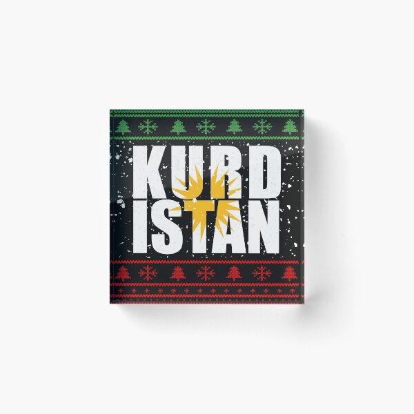 Item preview, KURDISTAN Kurdi Krudisch Kurden Ugly Christmas Sweater Xmas Shirt Design Kürd Her Biji GREEN RED YELLOW Kurdish sun designed and sold by Frontoni.