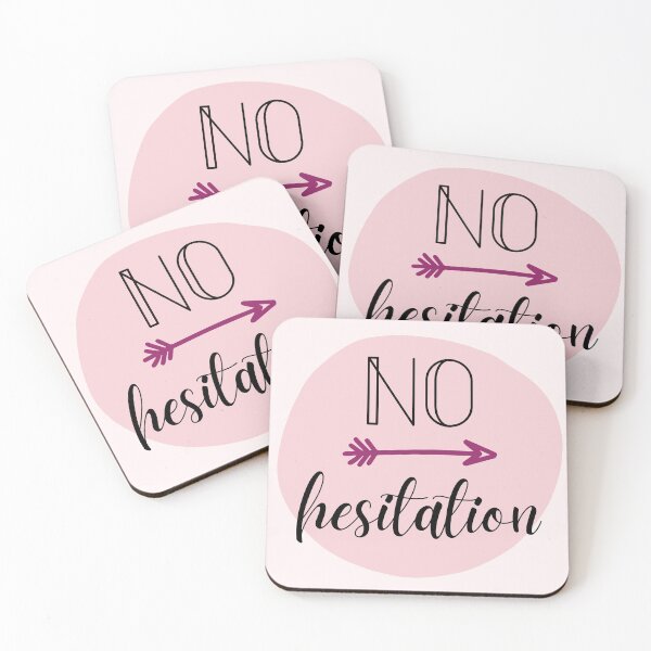 Item preview, No Hesitation - Motivational Phrase designed and sold by NotablyDesigned.