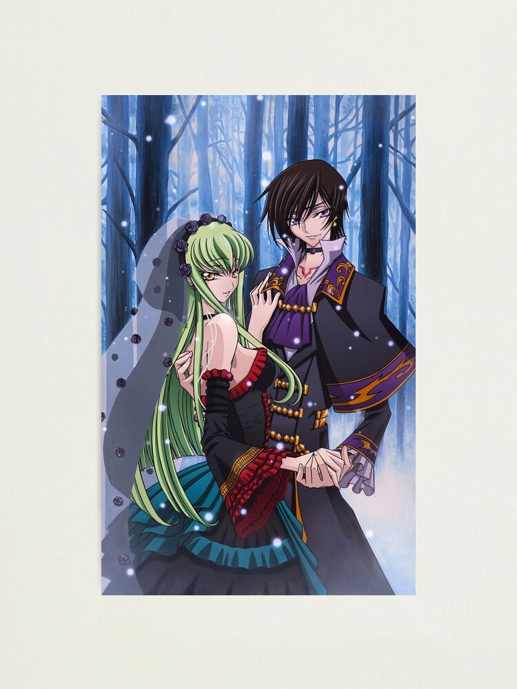 Code Geass Lelouch Lamperouge And C C Anime Manga Fanart Photographic Print For Sale By Escafan Redbubble