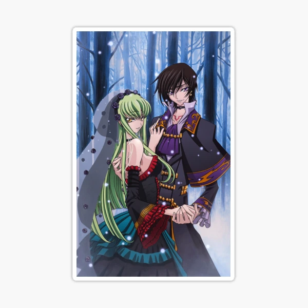 Anime Code Geass c.c. Lelouch Lamperouge HD Print Wall Scroll