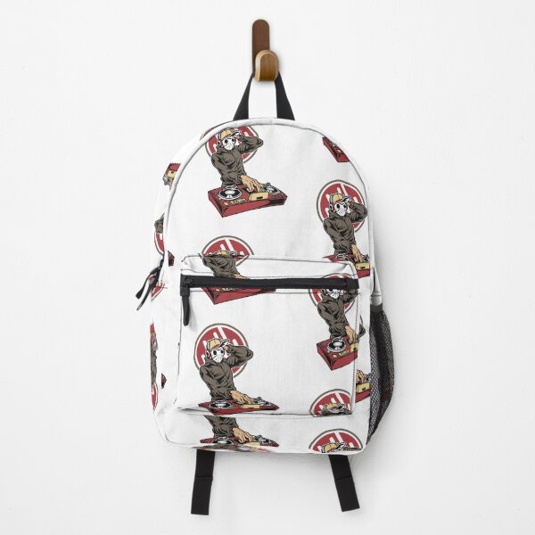 Item preview, DJ in mask playing on mixer on white designed and sold by coffeeapparel.