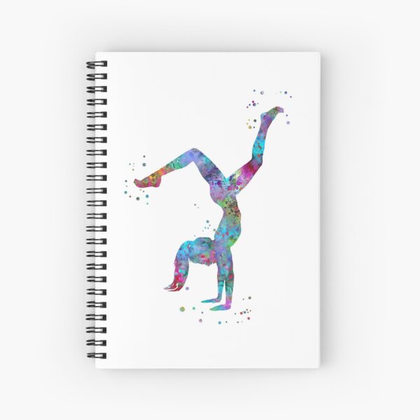 Cuaderno de espiral for Sale con la obra «Mujer Gimnasia rítmica