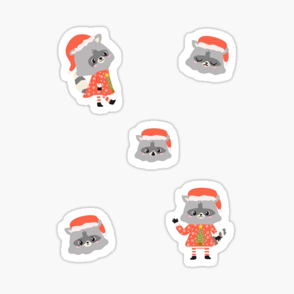 Item preview, Christmas Racoon Pattern Design Green designed and sold by racharanha.