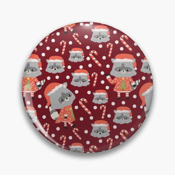 Item preview, Christmas Racoon Pattern Design Red designed and sold by racharanha.