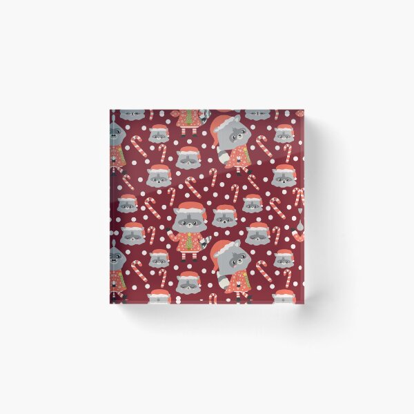 Item preview, Christmas Racoon Pattern Design Red designed and sold by racharanha.