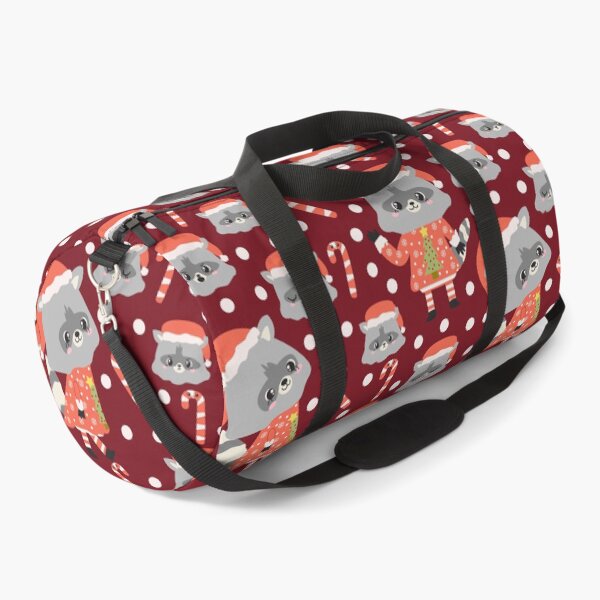 Item preview, Christmas Racoon Pattern Design Red designed and sold by racharanha.