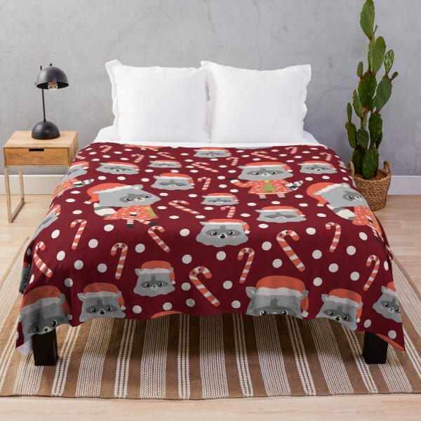Item preview, Christmas Racoon Pattern Design Red designed and sold by racharanha.