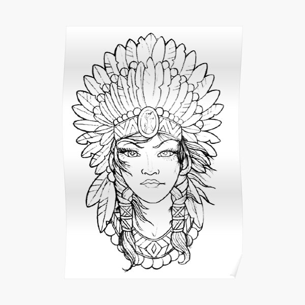 a-girl-of-an-indian-tribe-poster-for-sale-by-goempire77-redbubble