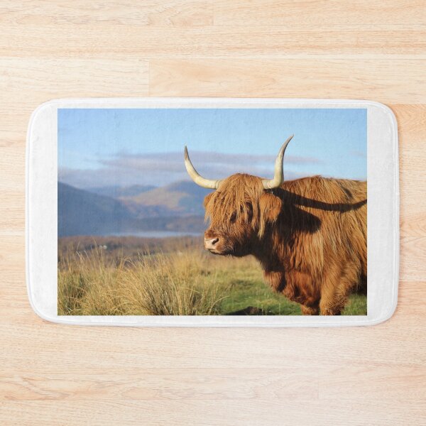 Item preview, Highland Cow on the Conic Hill Loch Lomond  designed and sold by Simply The West Prints.