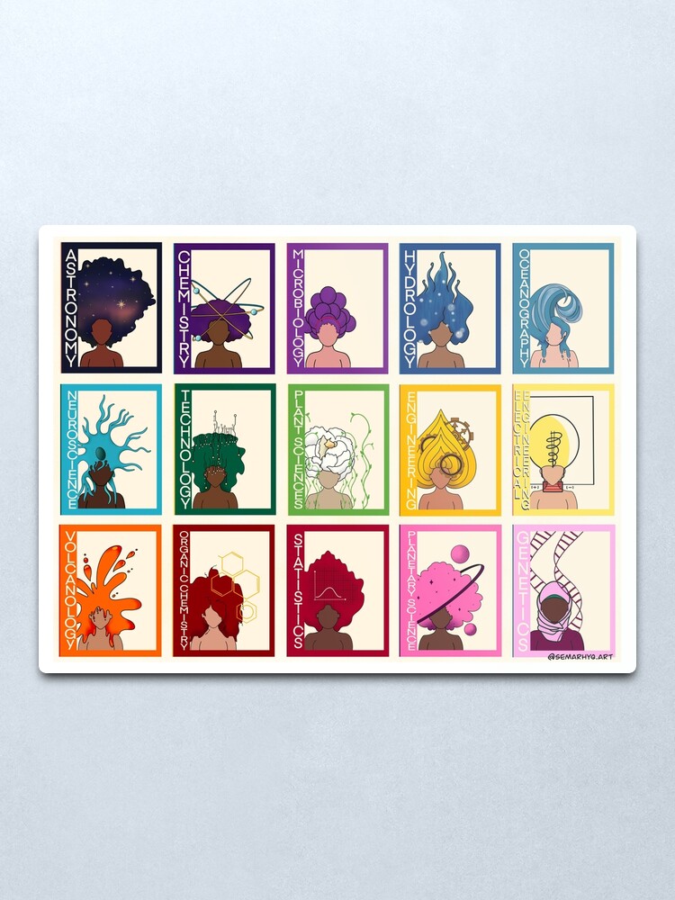 Alternate view of Colors of STEM Metal Print