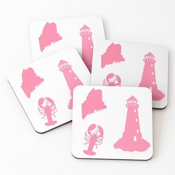 Item preview, Hot Pink State of Maine Sticker Pack  designed and sold by Dalaura.