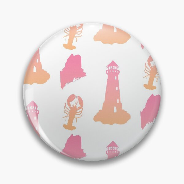Item preview, Pink and Yellow State of Maine Sticker Pack  designed and sold by Dalaura.