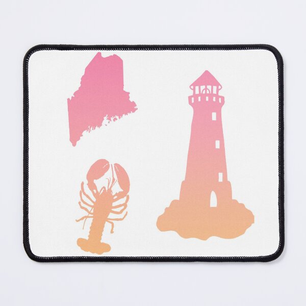 Item preview, Pink and Yellow State of Maine Sticker Pack  designed and sold by Dalaura.