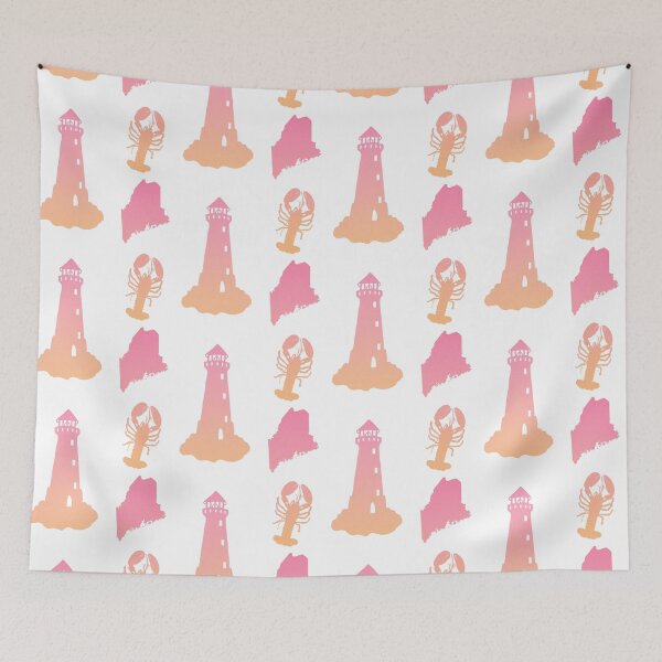 Item preview, Pink and Yellow State of Maine Sticker Pack  designed and sold by Dalaura.