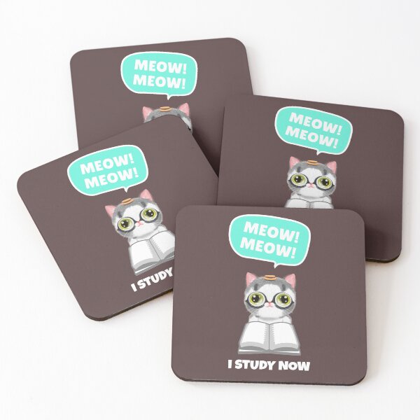 Item preview, Cute, smart cat with glasses is now starting to study designed and sold by VitoTDesign.