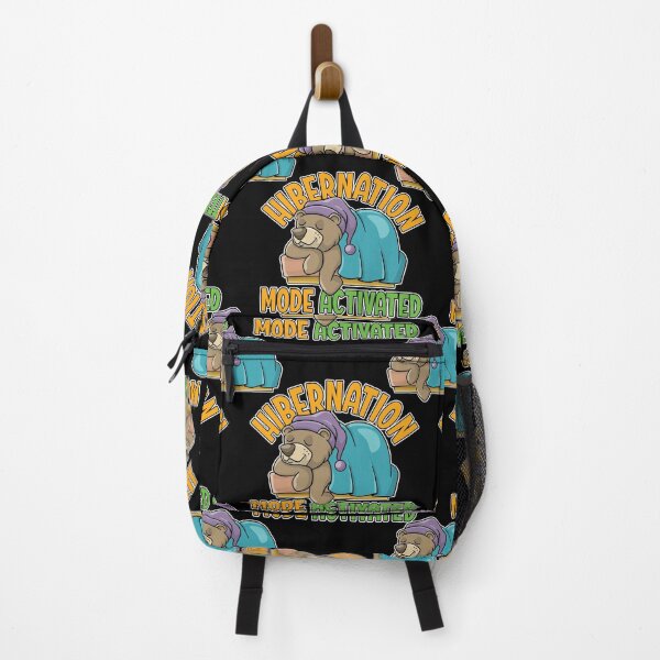 Item preview, Hibernation mode activated - cute cartoon bear sleeping in a comfy cozy bed designed and sold by robimerch.