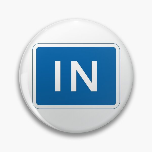 Item preview, UK In Road Sign - Blue with white text designed and sold by MintGubbins.