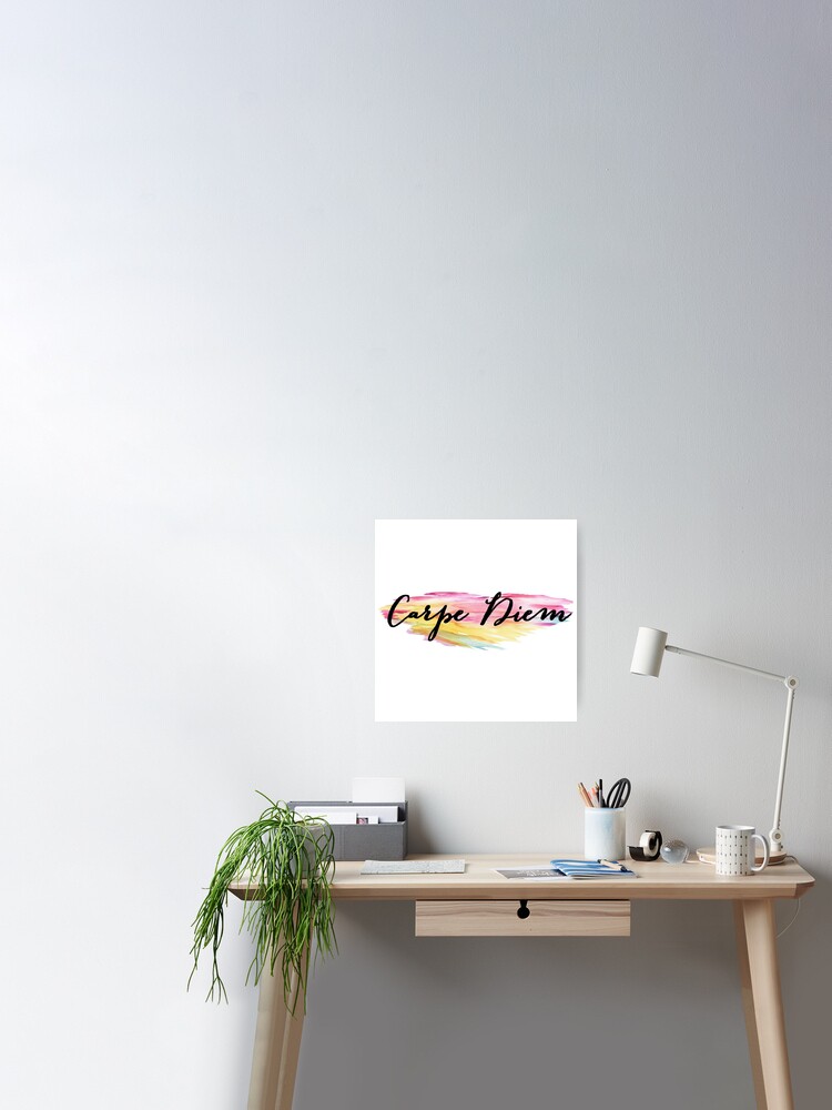 Carpe Diem Calligraphy Canvas Print for Sale by Cara Cannon