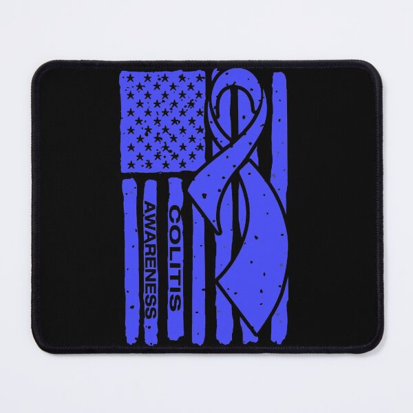 Item preview, Colitis Awareness Ribbon American Flag designed and sold by Tadmab.