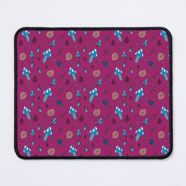 Item preview, Blue Shrooms; Toadstools and Leaves  designed and sold by WoollyOrbit2000.