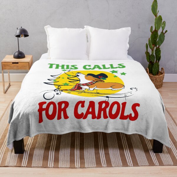 Item preview, Funny Sing Christmas Carols, Cute Corgi Dog Singing designed and sold by Maria Garcia.