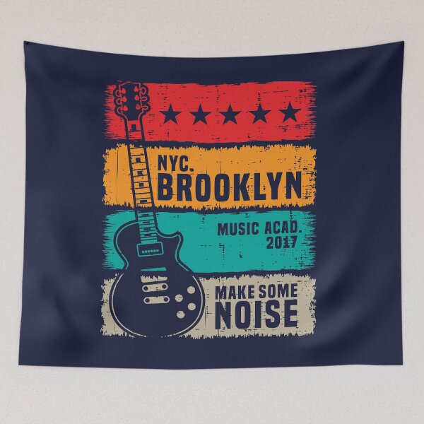 Item preview, NY Brooklyn Guitar Retro designed and sold by IrinchiDE.