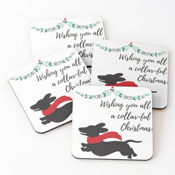 Item preview, Wishing you all a COLLAR-ful christmas designed and sold by Wienerful.