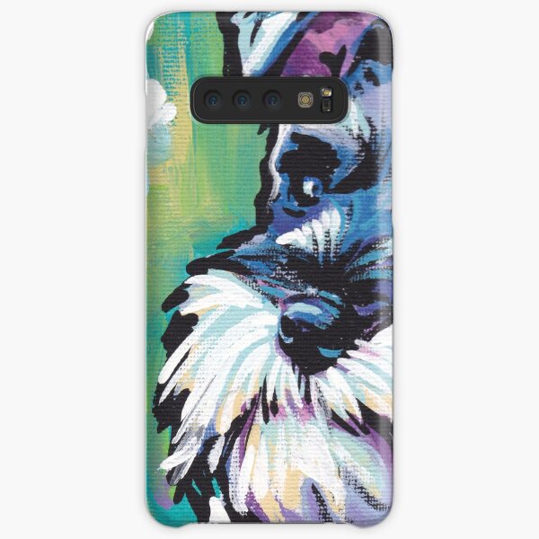 Schnauzer Bright colorful pop dog art Samsung Galaxy Snap Case