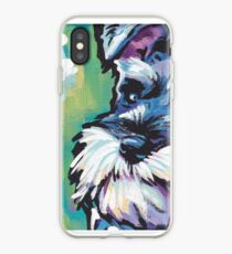 Schnauzer Helle bunte Pophundekunst iPhone-Hülle & Cover