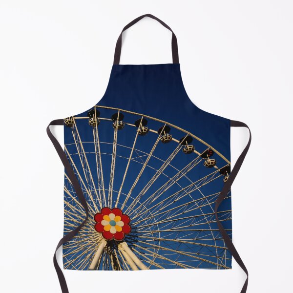 Item preview, Giant ferris Wheel on a dark blue sky background designed and sold by Michaelerch.