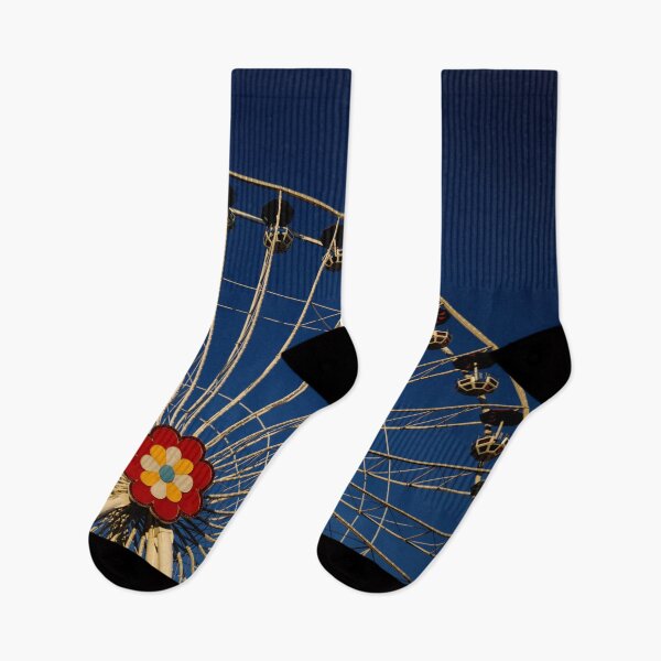 Item preview, Giant ferris Wheel on a dark blue sky background designed and sold by Michaelerch.