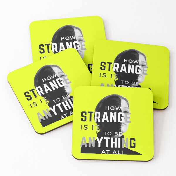 Item preview, How Strange Is It To Be Anything At All Yellow designed and sold by Rainbows Rock.