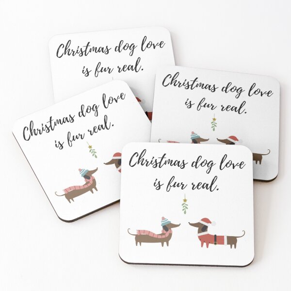 Item preview, Christmas dog love is fur real designed and sold by Wienerful.