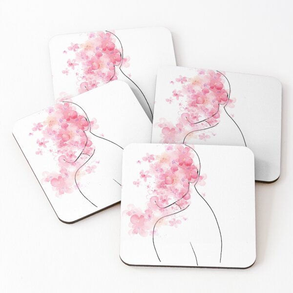 Item preview, Pink Flowers Profile designed and sold by Cata-mcd.