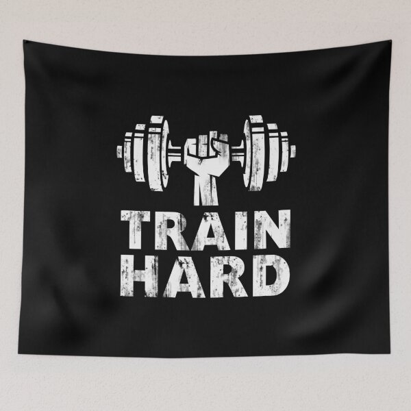 Item preview, Train Hard - Gym Slogan designed and sold by motivationaltee.