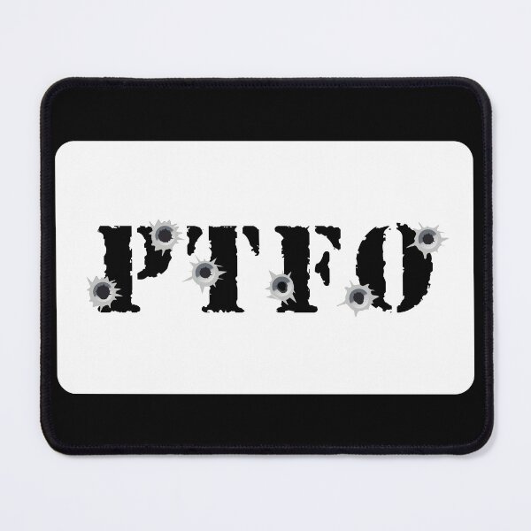Item preview, PTFO - Play the f*&king objective! Gamer's design with bullet holes designed and sold by MintGubbins.