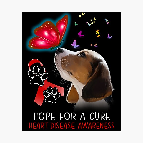 Item preview, Beagle Hope For A Cure Heart Disease Awareness designed and sold by Grooffos.