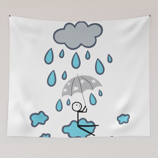 Item preview, 'Why Does it always Rain on me?' Travis Lyric Graphic Print designed and sold by Printopia-.