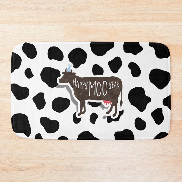 Item preview, Happy Moo Year - New Year's funny, joke, pun, gift designed and sold by hitechmom.