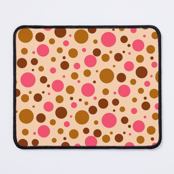 Item preview, Pink, Brown, Dark Brown Polka Dot Pattern designed and sold by Lavender Mint Graphics.