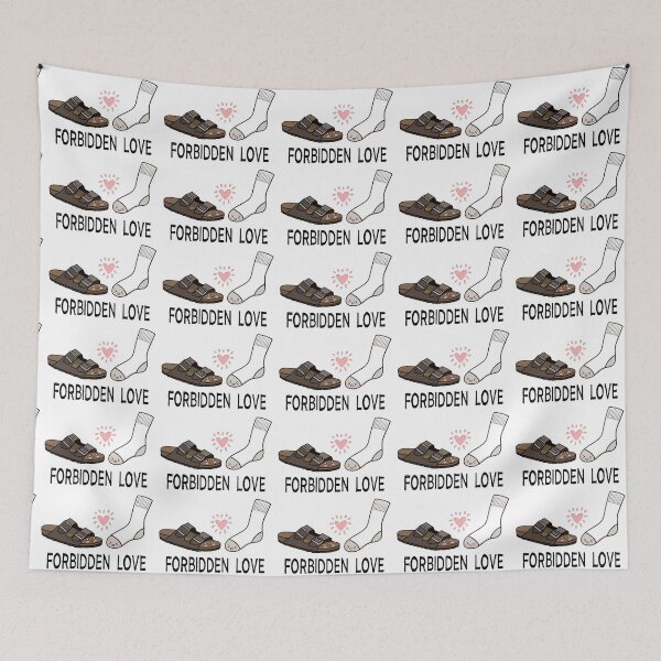Item preview, Socks & Sandals Forbidden Love designed and sold by Martini-Four.